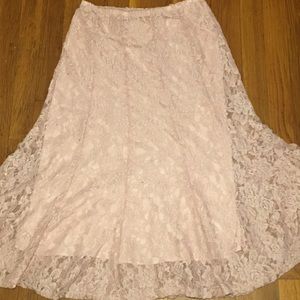 Beautiful pink lace skirt
